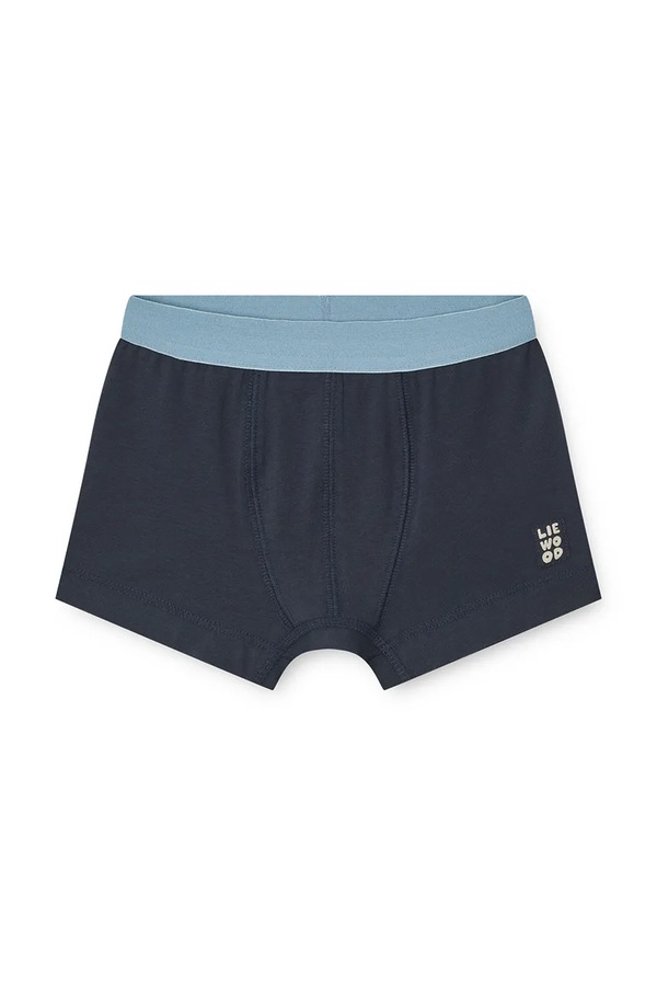 Боксери дитячі бавовняні з еластаном Liewood Marvin Boxers 5-Pack колір блакитний фото 2
