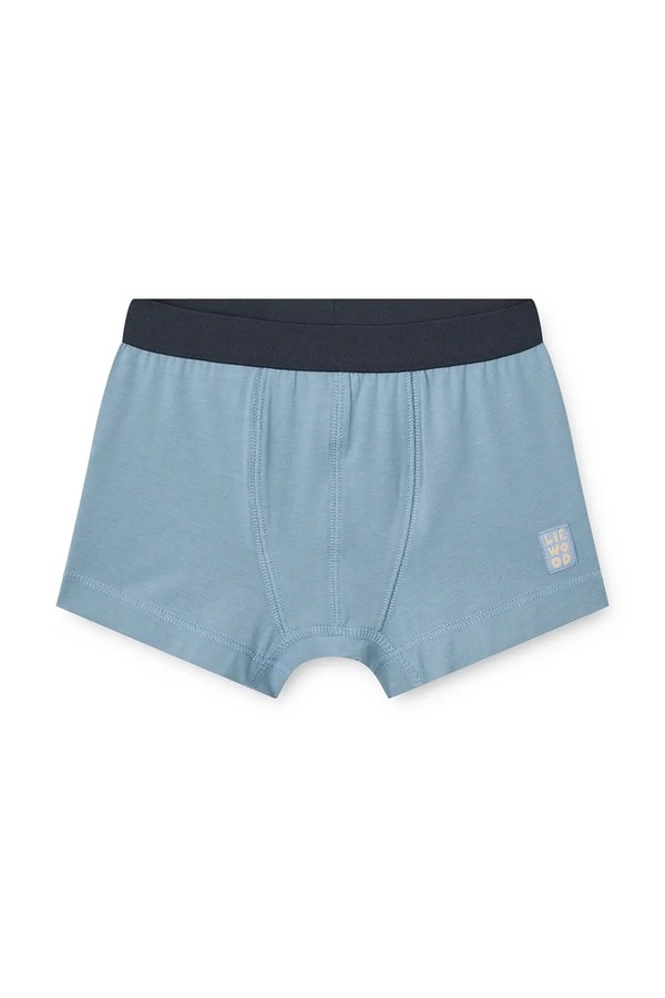Боксери дитячі бавовняні з еластаном Liewood Marvin Boxers 5-Pack колір блакитний фото 4