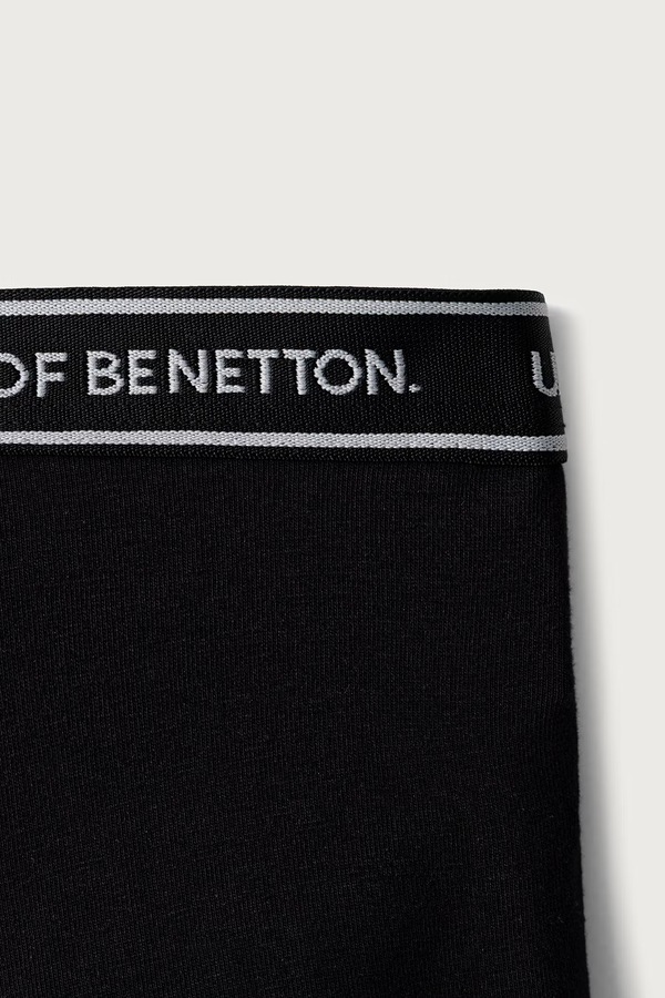 Облягаючі боксери дитячі бавовняні з еластаном 2 шт. United Colors of Benetton колір чорний фото 4