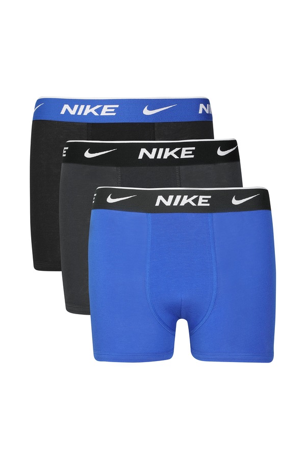 Боксери дитячі бавовняні з еластаном 3 шт. Nike колір блакитний