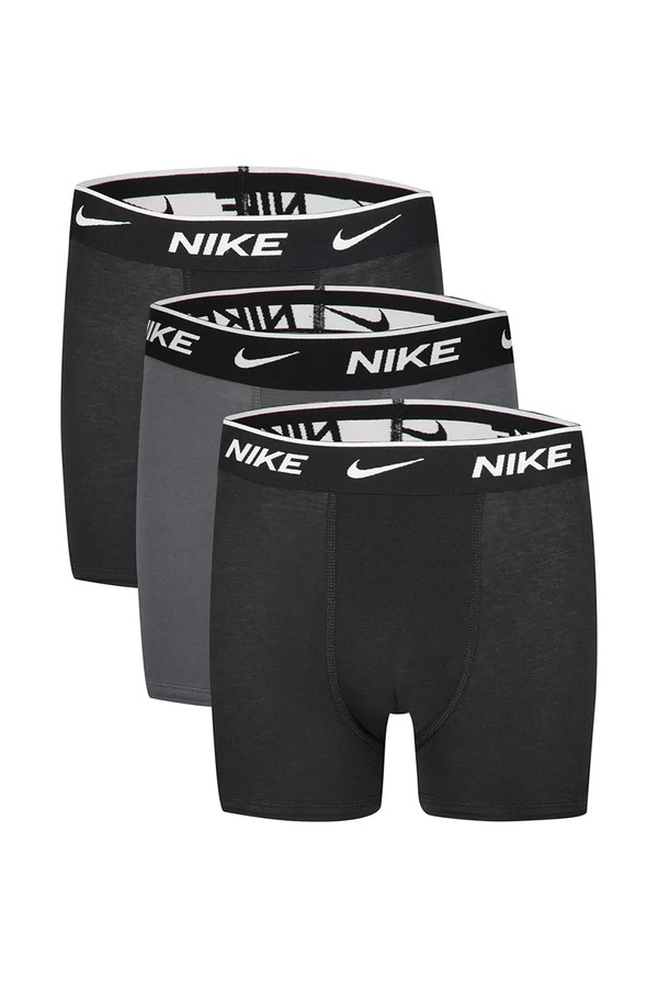 Боксери дитячі бавовняні з еластаном 3 шт. Nike колір сірий
