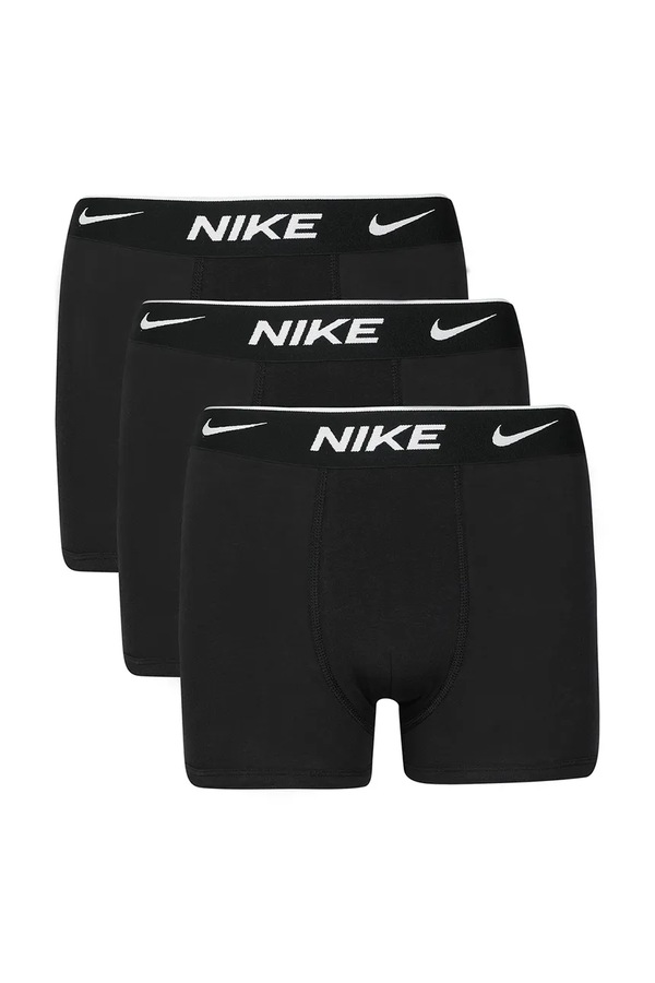 Боксери дитячі бавовняні з еластаном 3 шт. Nike колір чорний