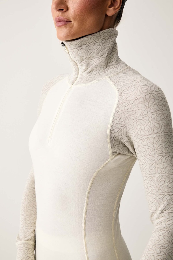Функціональний лонгслів жіночий з вовною Devold Duo Active Merino колір бежевий фото 4