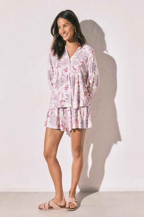 Комплект loungwear жіночий віскозний women'secret колір фіолетовий фото 2