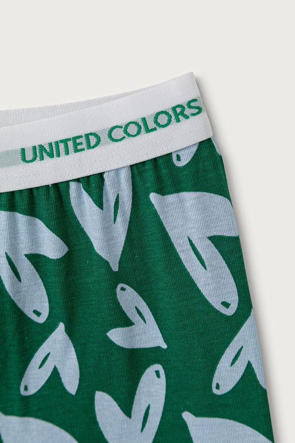 Роздільна піжама дитяча з бавовною United Colors of Benetton колір рожевий фото 3