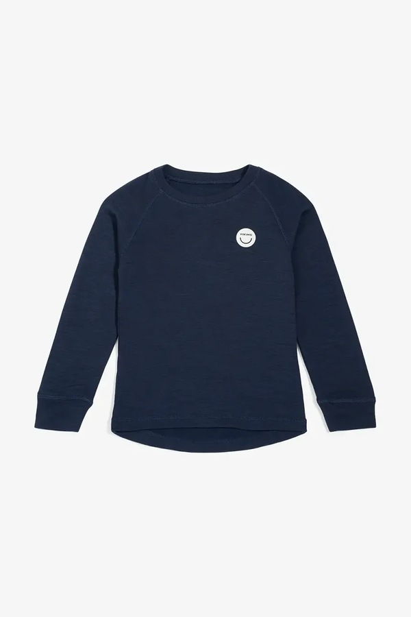 Термоактивний лонгслів дитячий з мериносовою вовною Viking Kids Soft Baselayer Merino Top колір темно-синій фото 2