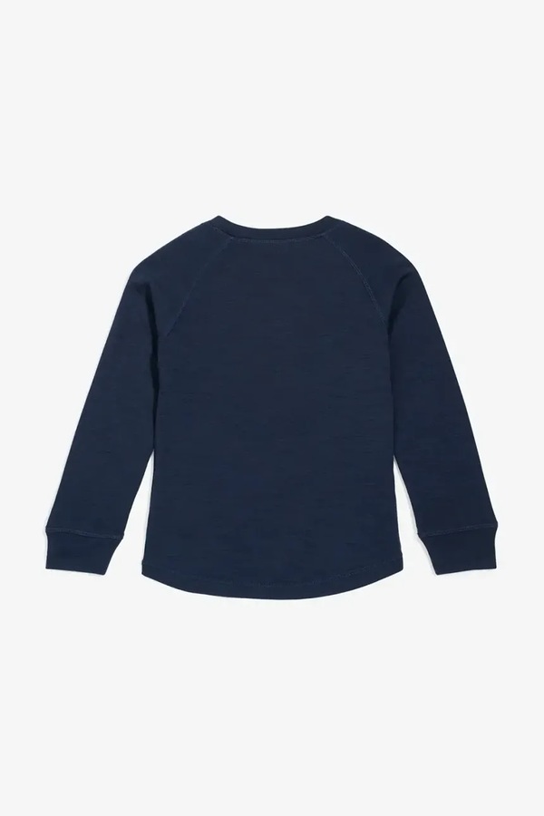 Термоактивний лонгслів дитячий з мериносовою вовною Viking Kids Soft Baselayer Merino Top колір темно-синій фото 3