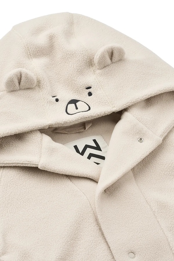 Халат з капюшоном дитячий Liewood Minik Bear Fleece Bathrobe колір бежевий фото 3