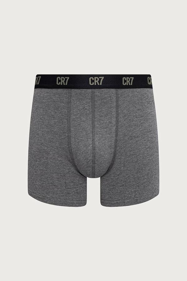 Боксери чоловічі з бавовною 4 шт. CR7 Cristiano Ronaldo колір сірий фото 3