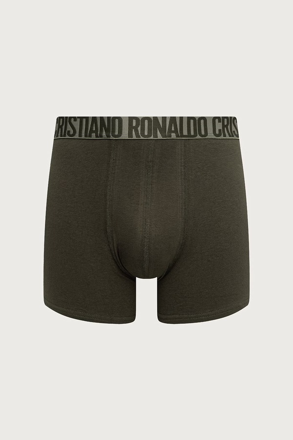 Боксери чоловічі з бавовною 3 шт. CR7 Cristiano Ronaldo колір зелений фото 3