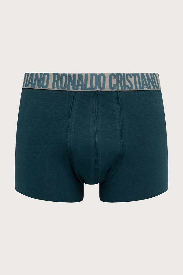 Боксери чоловічі бавовняні з еластаном 3 шт. CR7 Cristiano Ronaldo колір зелений фото 3