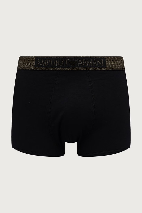 Боксери чоловічі бавовняні з еластаном 2 шт. Emporio Armani Underwear колір чорний фото 3