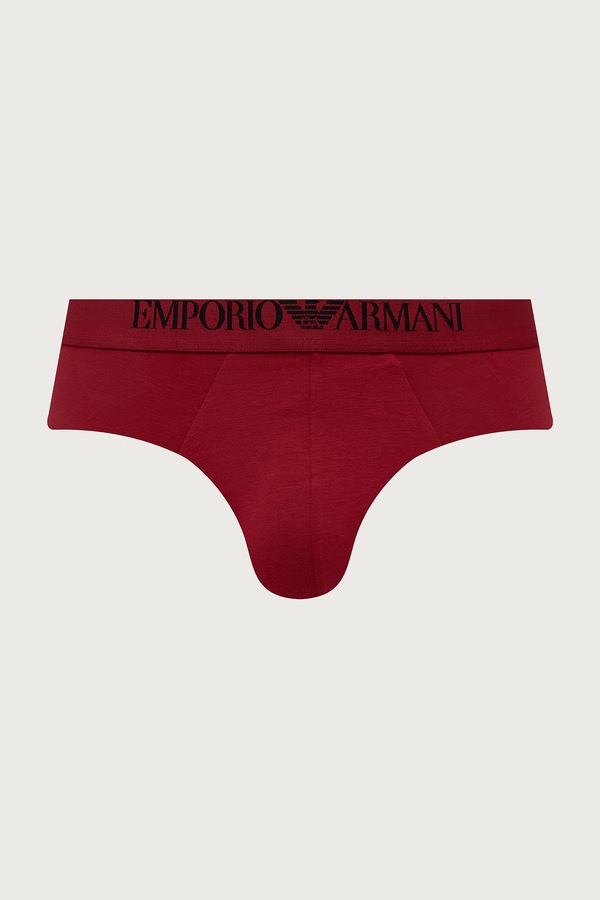 Сліпи чоловічі бавовняні з еластаном 2 шт. Emporio Armani Underwear колір чорний фото 2