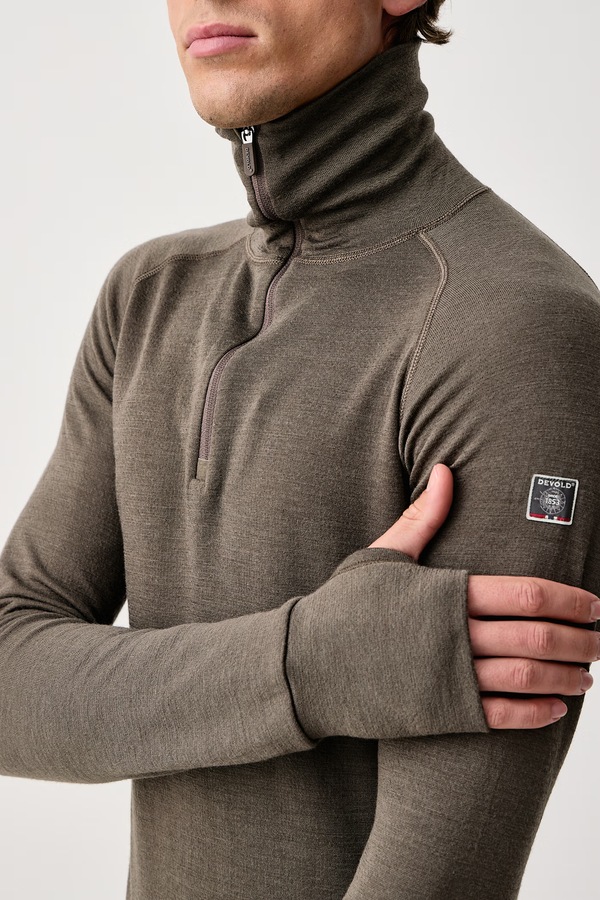 Чоловічий вовняний Devold Expedition Merino колір коричневий фото 2