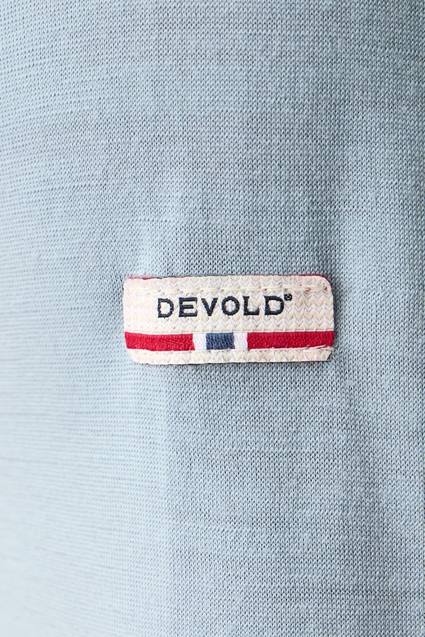 Функціональний лонгслів чоловічий вовняний Devold Breeze Plus Merino колір блакитний фото 4