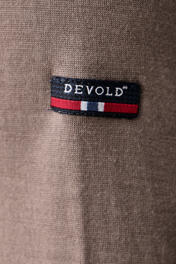 Функціональний лонгслів чоловічий вовняний Devold Breeze Merino колір коричневий фото 4