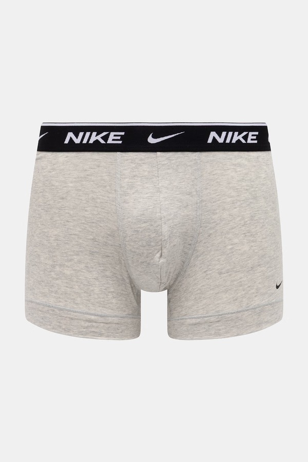 Облягаючі боксери чоловічі бавовняні з еластаном 3 шт. Nike колір білий фото 2