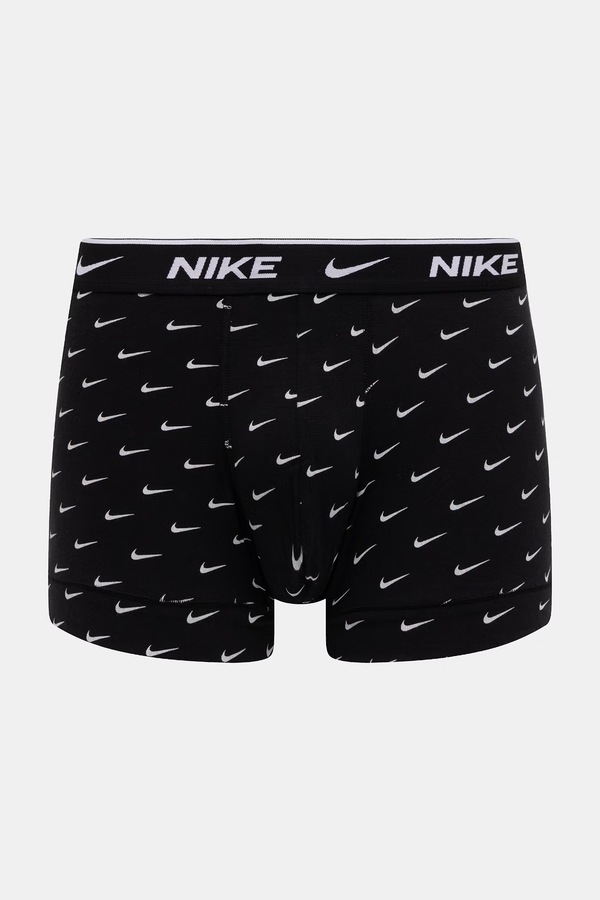 Облягаючі боксери чоловічі бавовняні з еластаном 3 шт. Nike колір чорний
