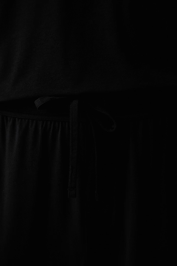 Піжамні штани чоловічі з бавовною BOSS Balance Pants колір чорний фото 4