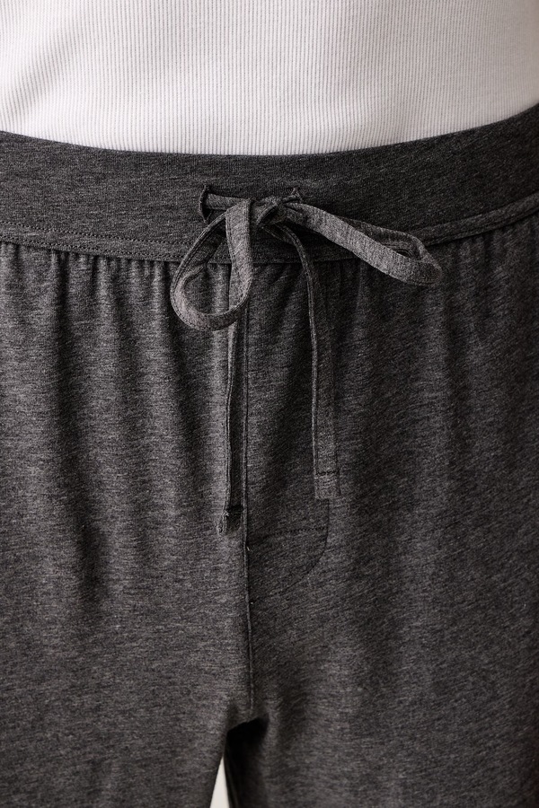 Піжамні штани чоловічі бавовняні з еластаном BOSS Unique Pants Cuff CW колір сірий фото 4