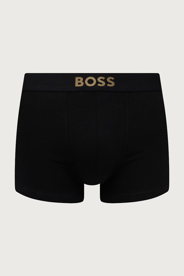 Боксеры мужские с хлопком Trunk 5P MetalLogo G 5 шт. BOSS цвет черный