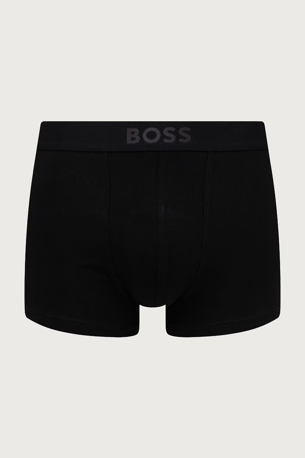 Боксеры мужские с хлопком Trunk 5P MetalLogo G 5 шт. BOSS цвет черный фото 2