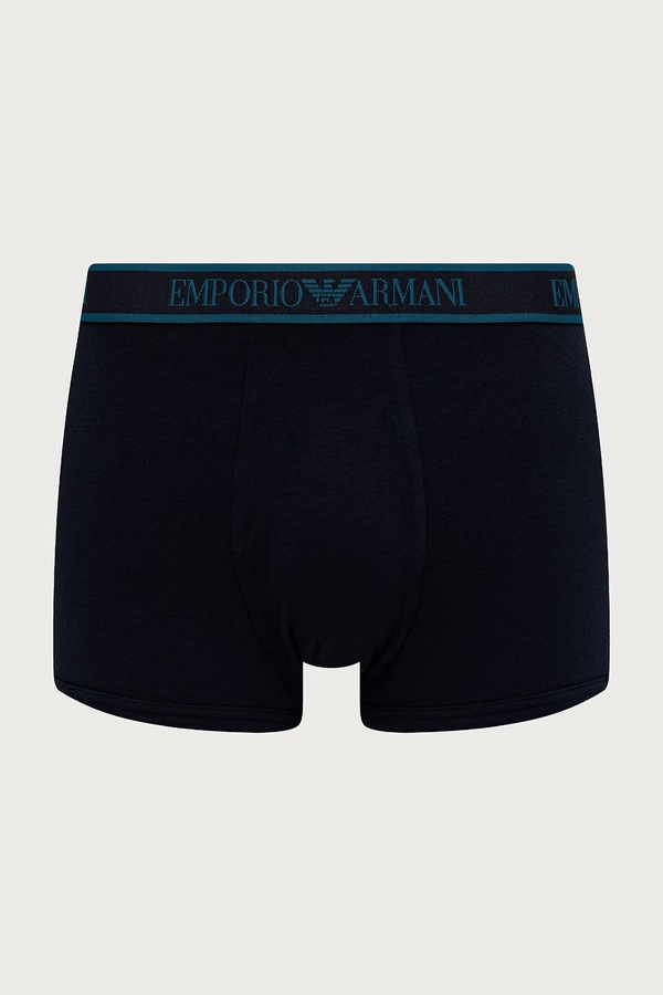 Боксери чоловічі з бавовною 3 шт. Emporio Armani Underwear колір темно-синій фото 2