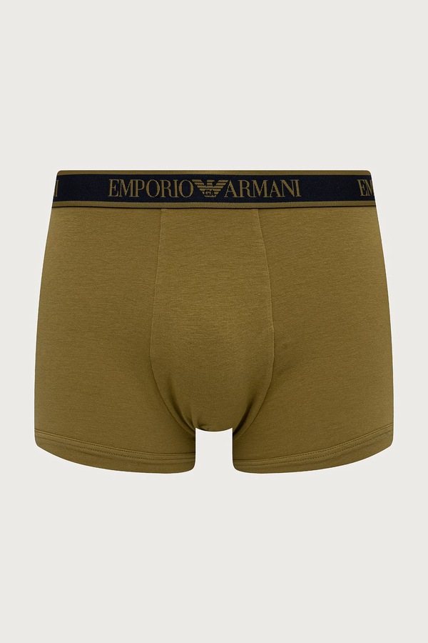 Боксеры мужские с хлопком 3 шт. Emporio Armani Underwear цвет темно-синий