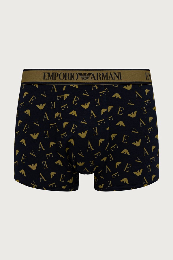 Боксеры мужские с хлопком 3 шт. Emporio Armani Underwear цвет темно-синий фото 2