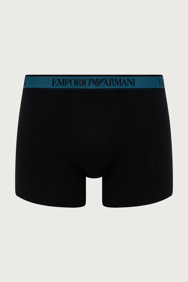 Боксеры мужские с хлопком 3 шт. Emporio Armani Underwear цвет черный