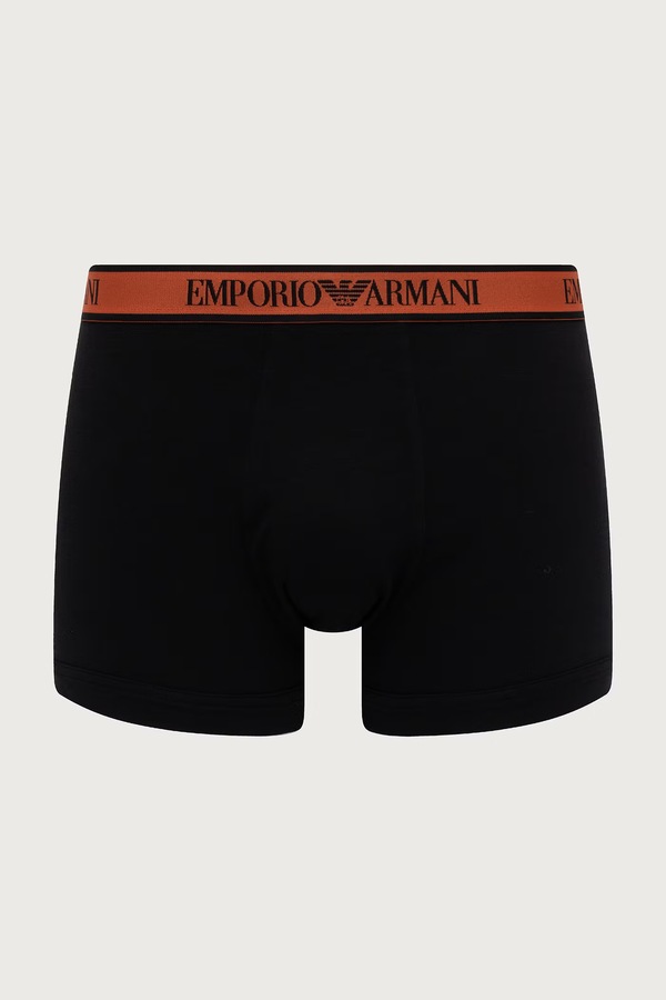 Боксеры мужские с хлопком 3 шт. Emporio Armani Underwear цвет черный фото 2