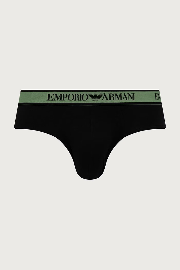 Сліпи чоловічі 3 шт. Emporio Armani Underwear колір чорний фото 4