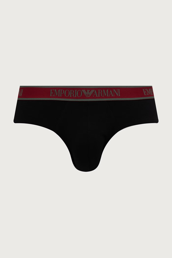 Сліпи чоловічі 3 шт. Emporio Armani Underwear колір чорний фото 4