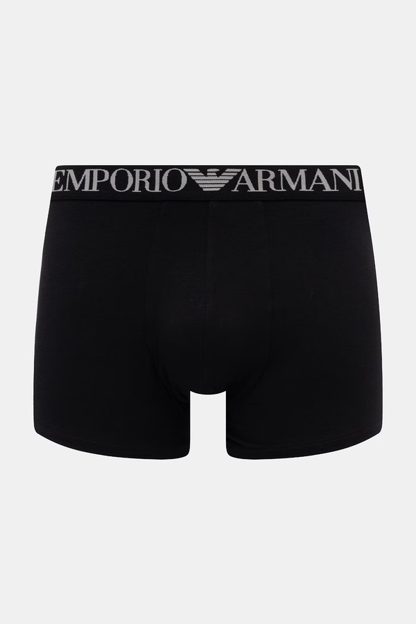 Облягаючі боксери чоловічі бавовняні з еластаном Emporio Armani Underwear колір сірий фото 2