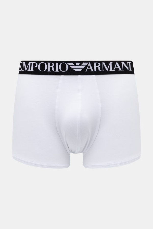 Облягаючі боксери чоловічі бавовняні з еластаном Emporio Armani Underwear колір чорний
