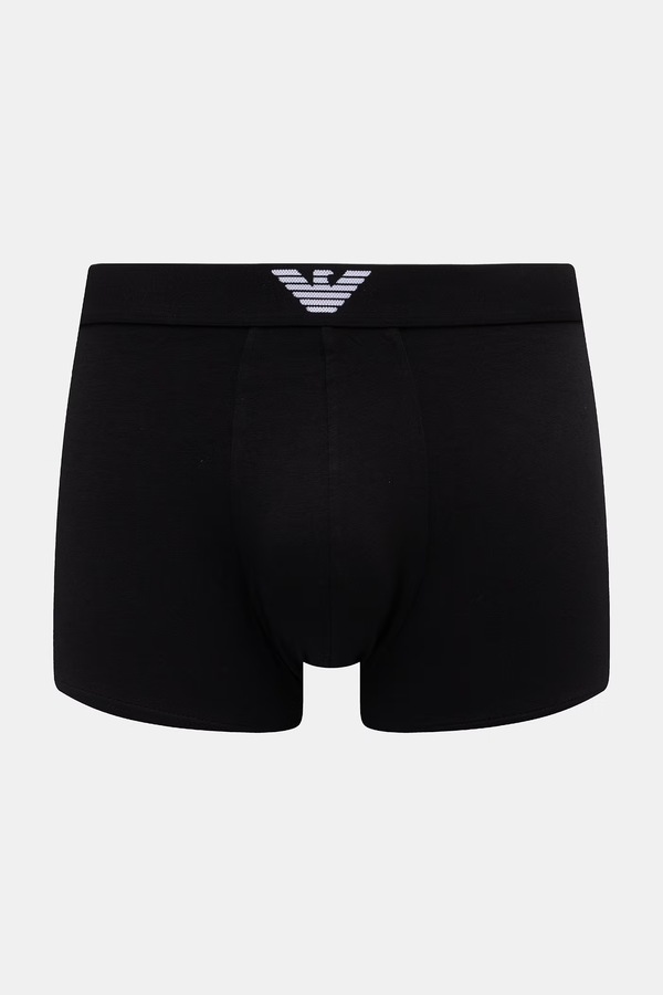 Облягаючі боксери чоловічі бавовняні з еластаном Emporio Armani Underwear колір чорний фото 2