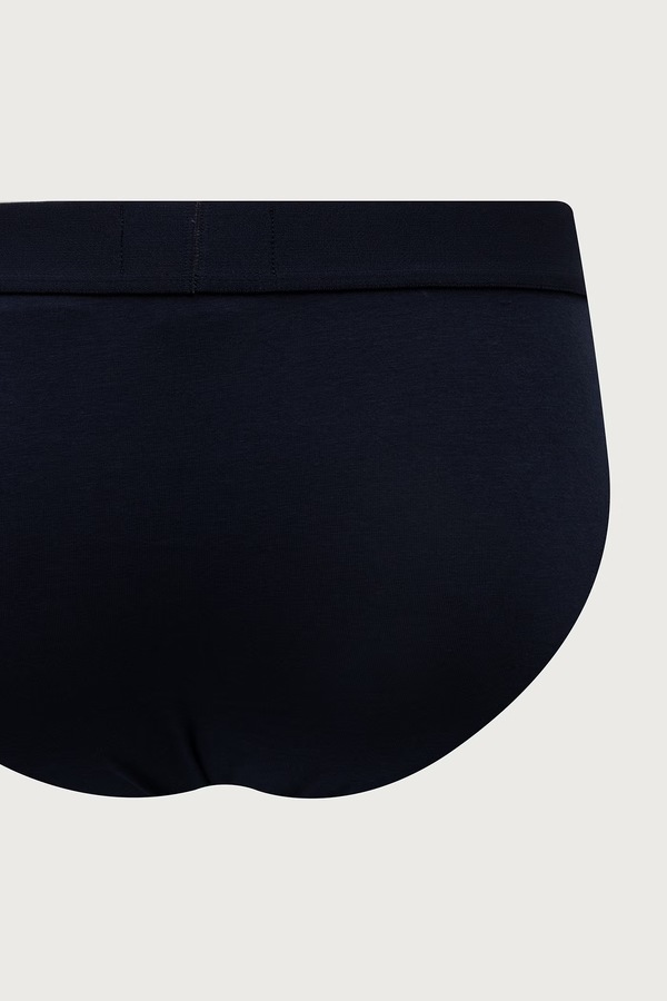 Сліпи чоловічі бавовняні з еластаном 2 шт. Emporio Armani Underwear колір блакитний фото 4