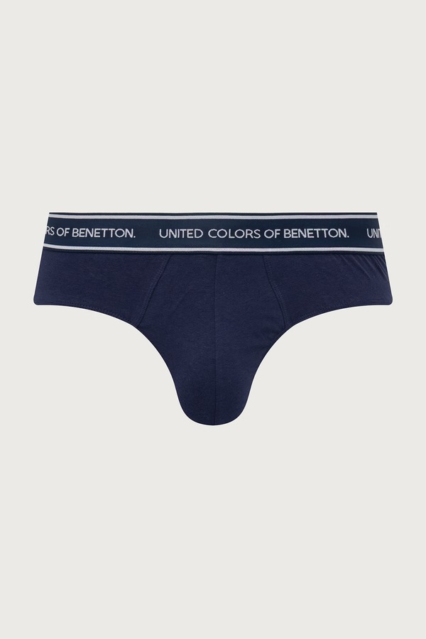Слипы мужские хлопковые с эластаном 2 шт. United Colors of Benetton цвет серый фото 2