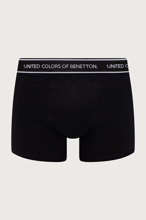 Облягаючі боксери чоловічі бавовняні з еластаном 3 шт. United Colors of Benetton колір білий фото 4