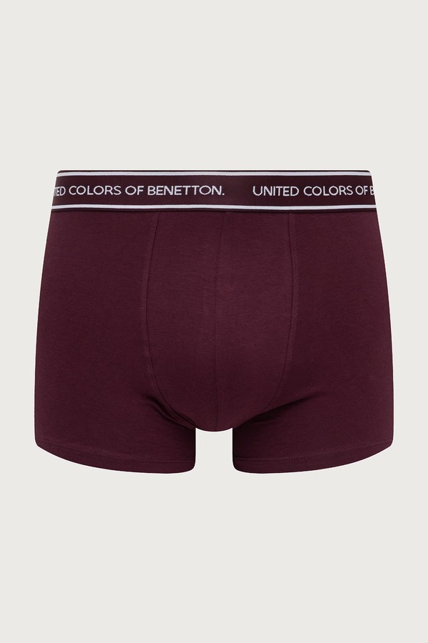 Облегающие боксеры мужские хлопковые с эластаном 3 шт. United Colors of Benetton цвет серый
