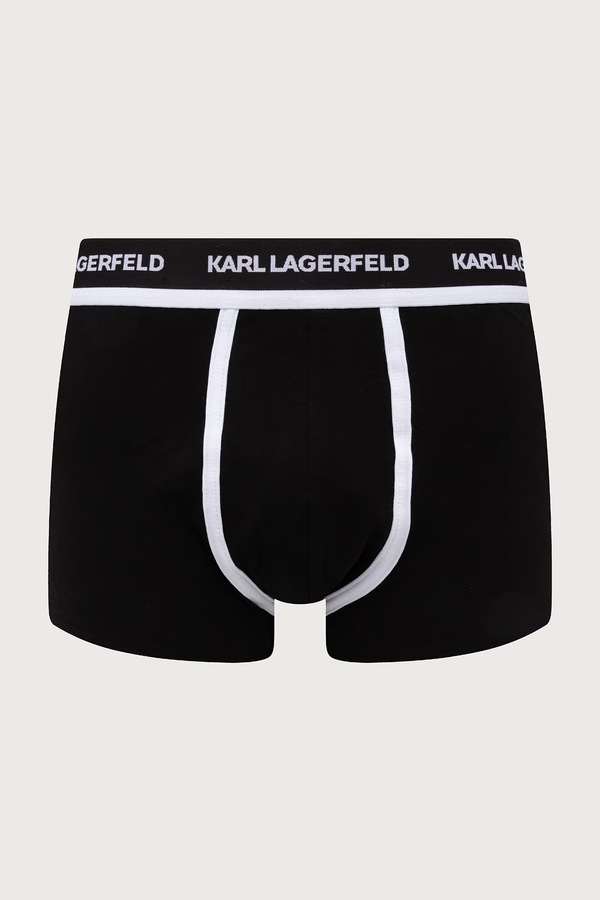Облягаючі боксери чоловічі бавовняні з еластаном 3 шт. Karl Lagerfeld колір барвистий фото 2