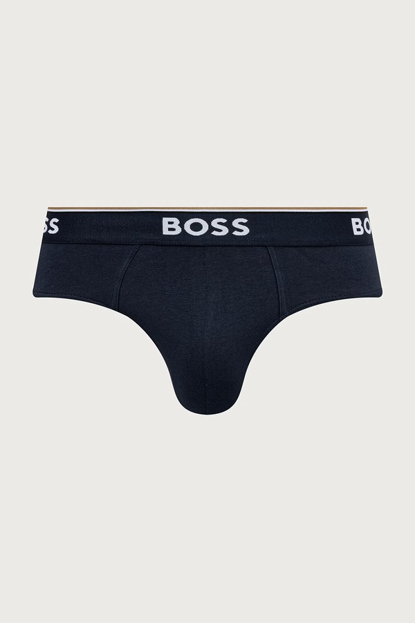 Слипы мужские хлопковые с эластаном 3 шт. BOSS цвет красный фото 2