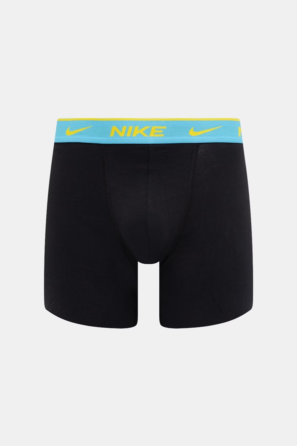 Облягаючі боксери чоловічі бавовняні з еластаном Nike колір чорний фото 4