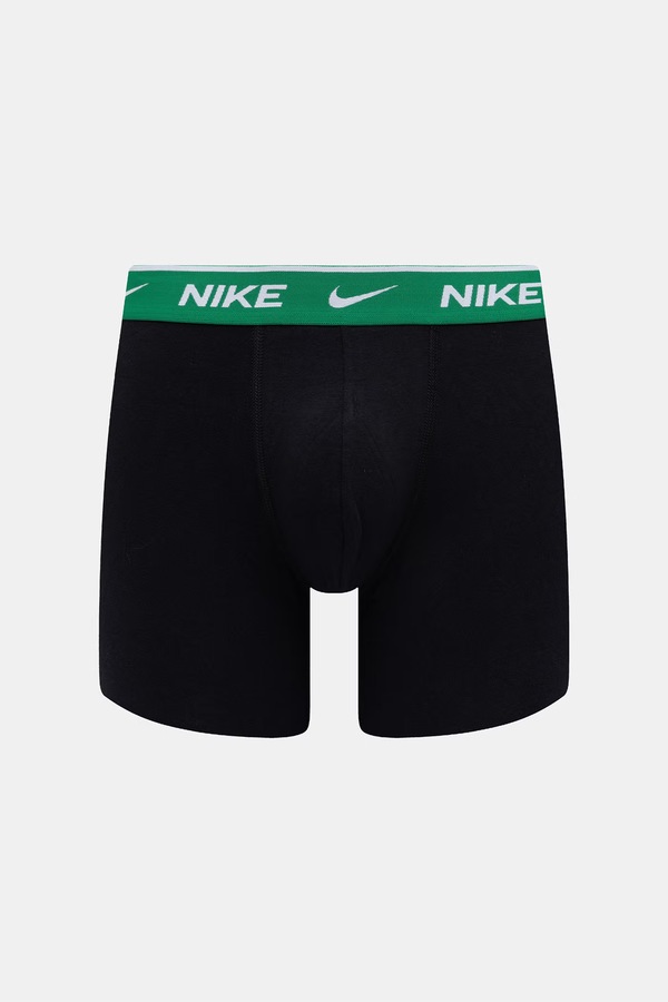 Облягаючі боксери чоловічі бавовняні з еластаном 3 шт. Nike колір чорний