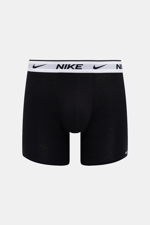 Облягаючі боксери чоловічі бавовняні з еластаном 3 шт. Nike колір чорний