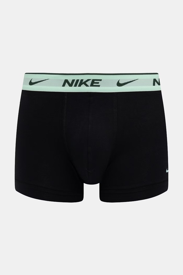 Облягаючі боксери чоловічі бавовняні з еластаном 3 шт. Nike колір чорний