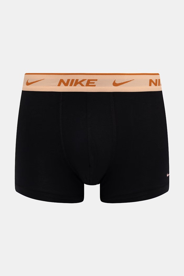 Облягаючі боксери чоловічі бавовняні з еластаном 3 шт. Nike колір чорний фото 2