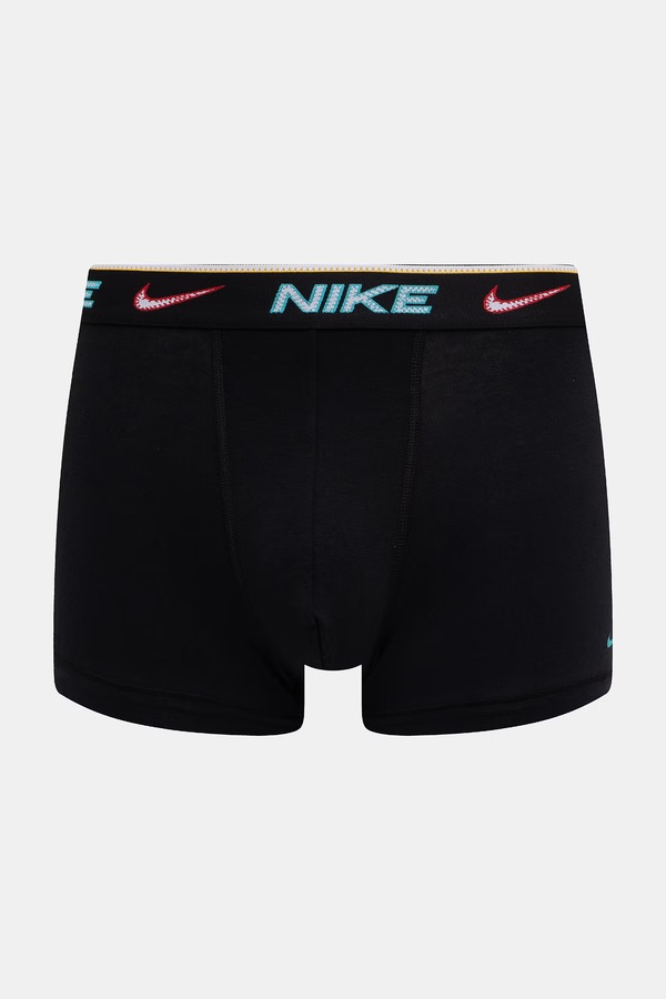 Боксери чоловічі бавовняні з еластаном 3 шт. Nike колір чорний