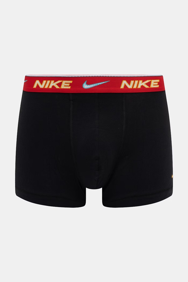 Боксери чоловічі бавовняні з еластаном 3 шт. Nike колір чорний фото 4