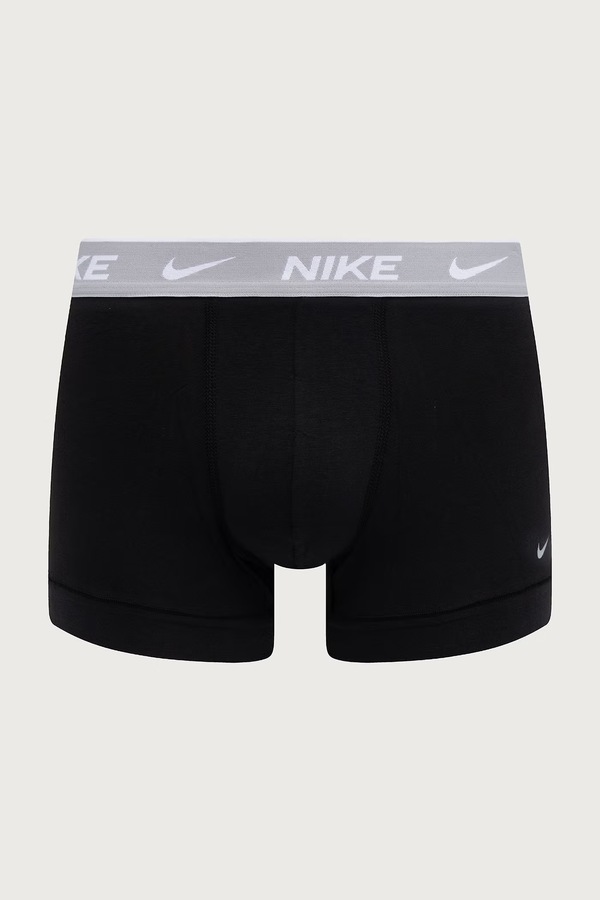 Боксери чоловічі бавовняні з еластаном 3 шт. Nike колір чорний фото 3